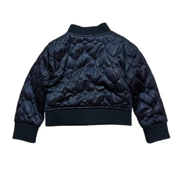 Appaman Nikki Bomber Jacket in Black Hearts